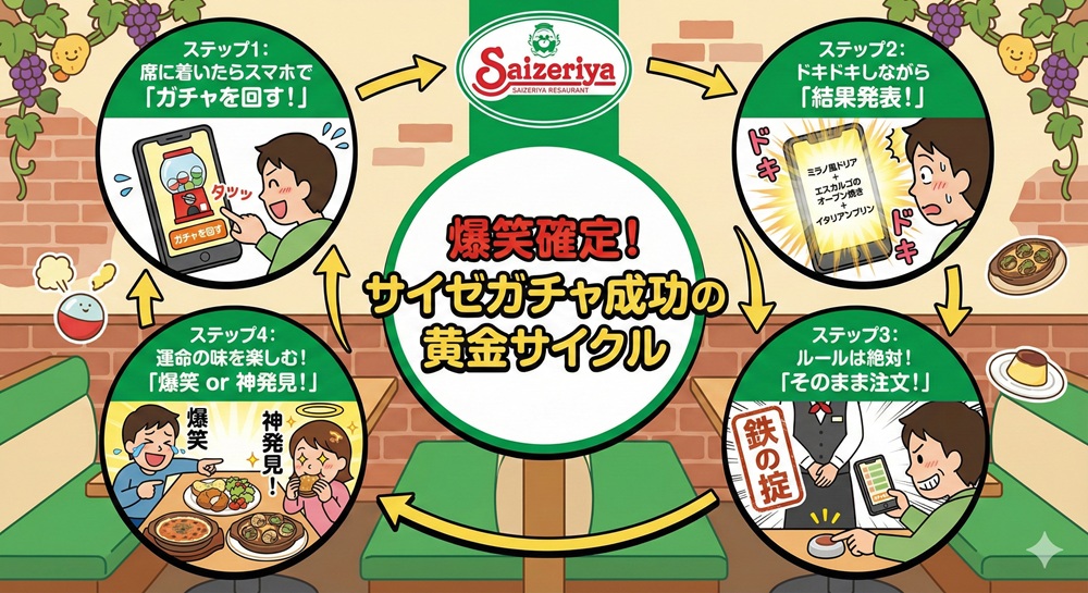 サイゼリヤ 1000円ガチャ