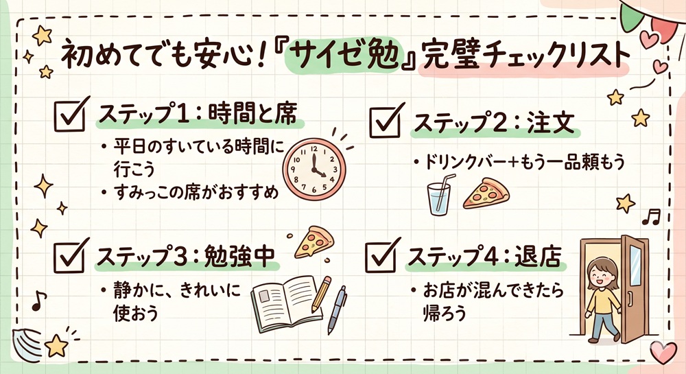 サイゼリヤ 勉強