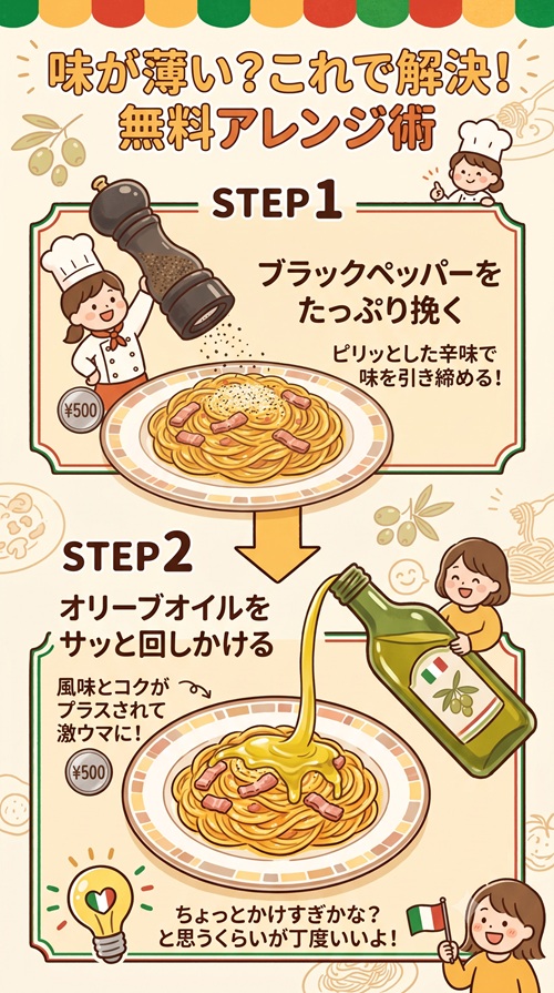 サイゼリヤ カルボナーラ